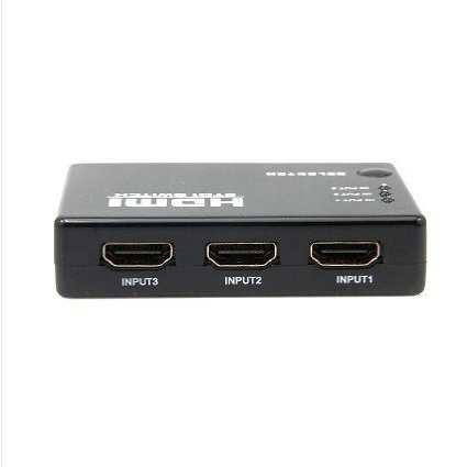 HDMI切替器/セレクター 3HDMI to HDMI(メス→メス) 3D対応 V1.4( 3入力 to 1出力)リモコン付-1