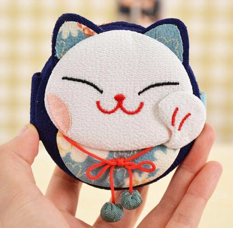 招き猫折り畳みミラー-1