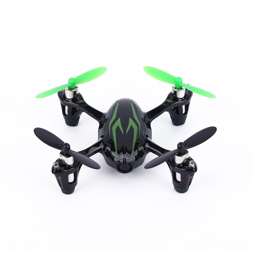 SAITU【Hubsan H107C FPV X4】ラジコンヘリ(ブラックグリーン) ドローン ラジコン飛行機 2.4G 4CH 右手アクセル 2MPカメラ-1