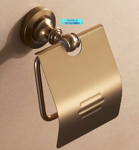 レア★アンティークゴールド トイレットペーパーホルダー-1