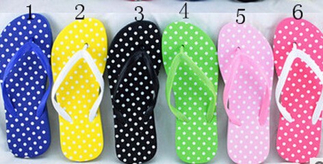 サンダル 天然ゴム 水玉ドット 夏ファション 6色全-1
