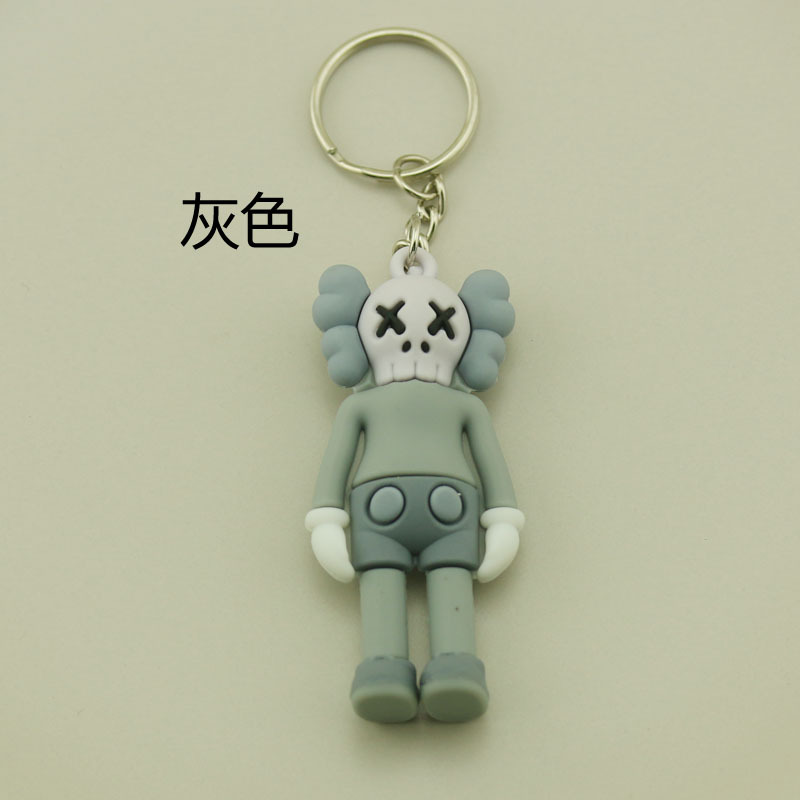 kaws三色芝麻街公仔灰色