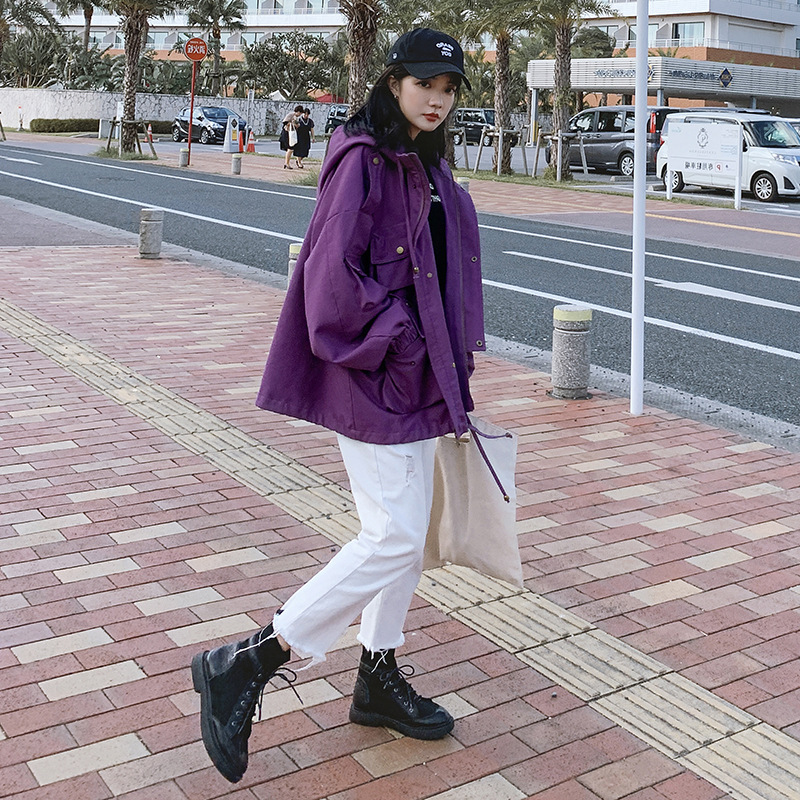 2020女性コート 春秋冬 レディース ファッション アウター コート ジャケット 大人 カジュアル フード付き｜「Cmall」