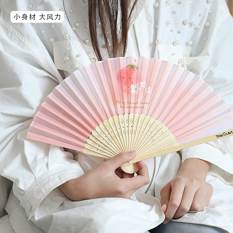 中国風扇子 おしゃれ扇子 シンプル 折り畳み式 Cmall