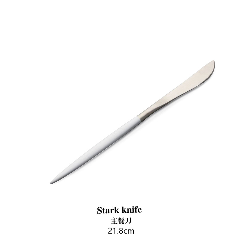 白柄シルバータイプ--ナイフ