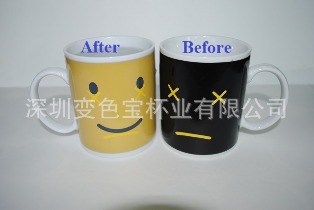 partial changing ceramic mug