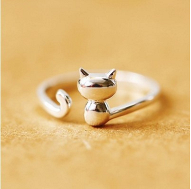 可愛い猫の指輪
