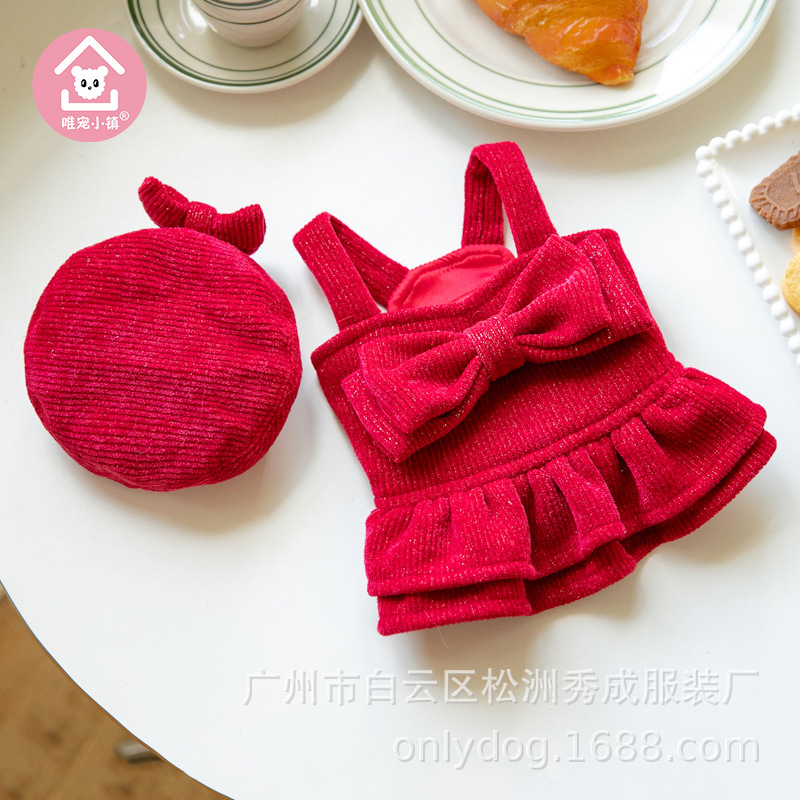 蝴蝶结红裙子套装9.jpg