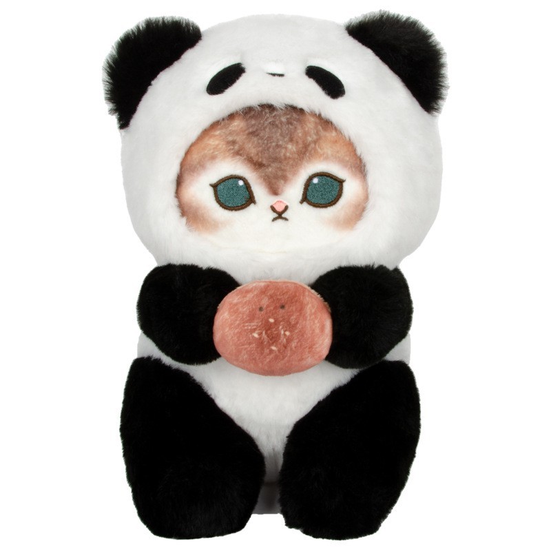 23 cm猫の変装パンダ抱っこクッキーぬいぐるみ