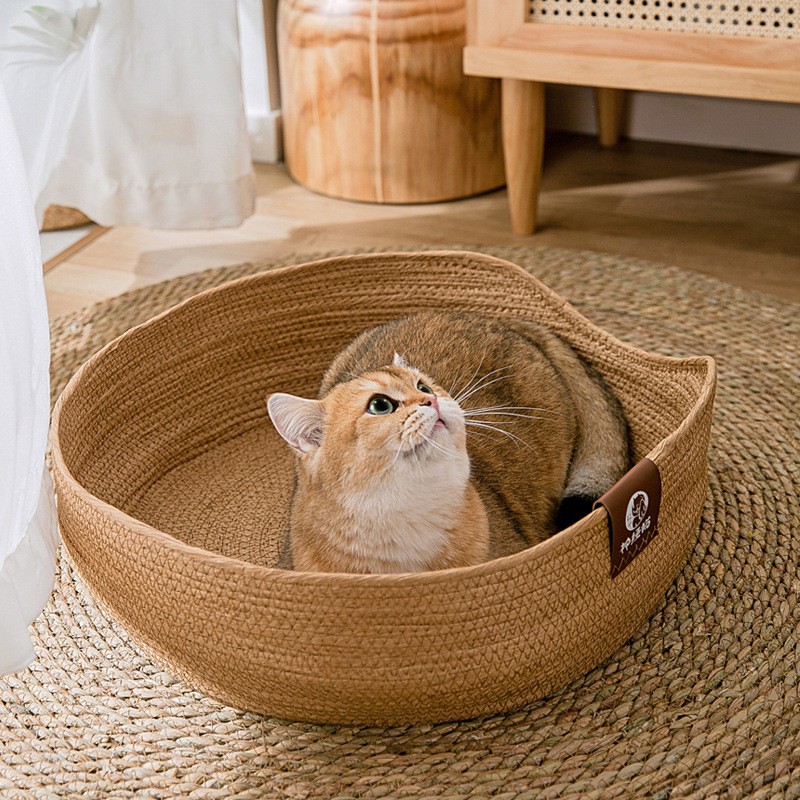 日系紙編み猫小屋