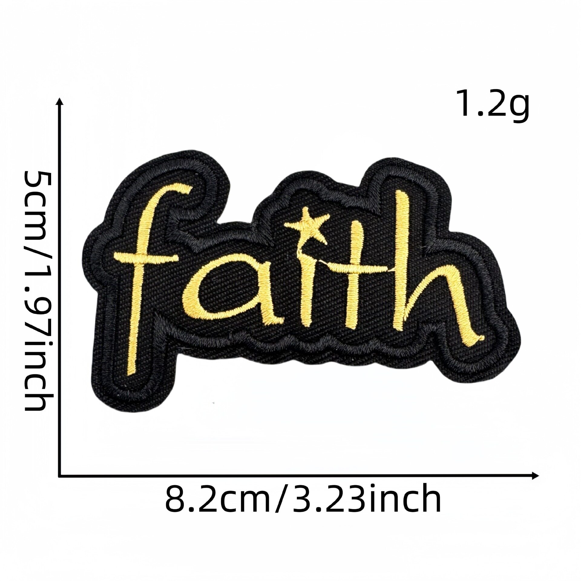 彩色英文字布贴38#