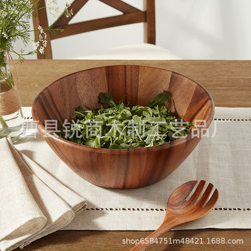 相思木沙拉碗酒店餐厅餐碗日式实木水果沙拉碗家用相思木碗BSC