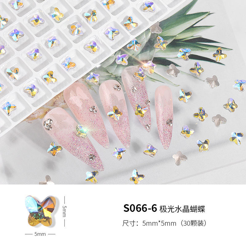 30颗装极光水晶蝴蝶S066-6