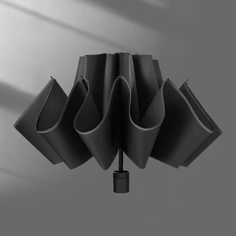 【三つ折り傘】傘カバー-黒