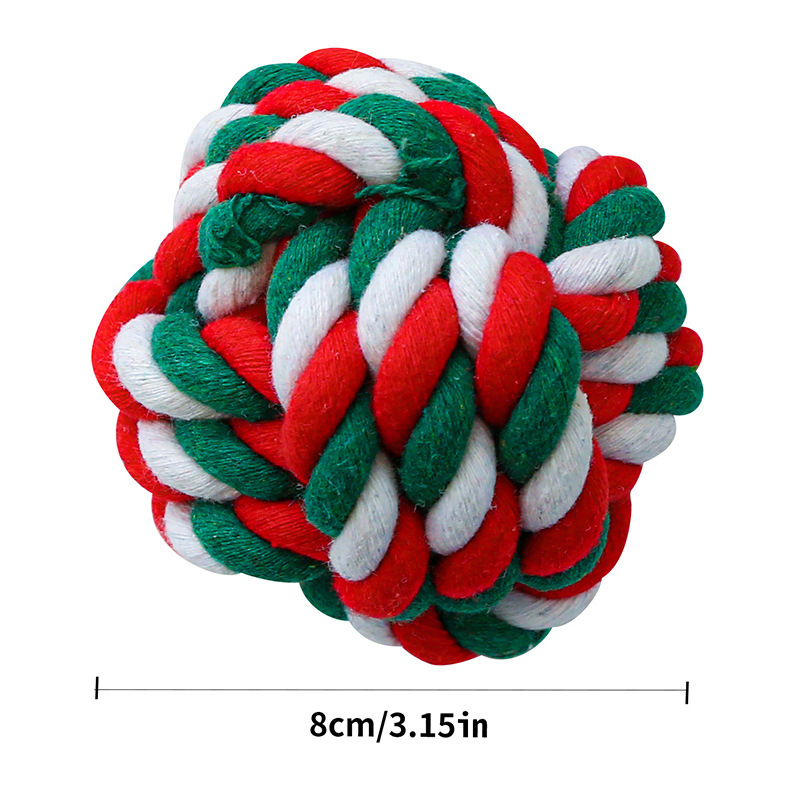 ひものおもちゃ-クリスマス綿のひも玉