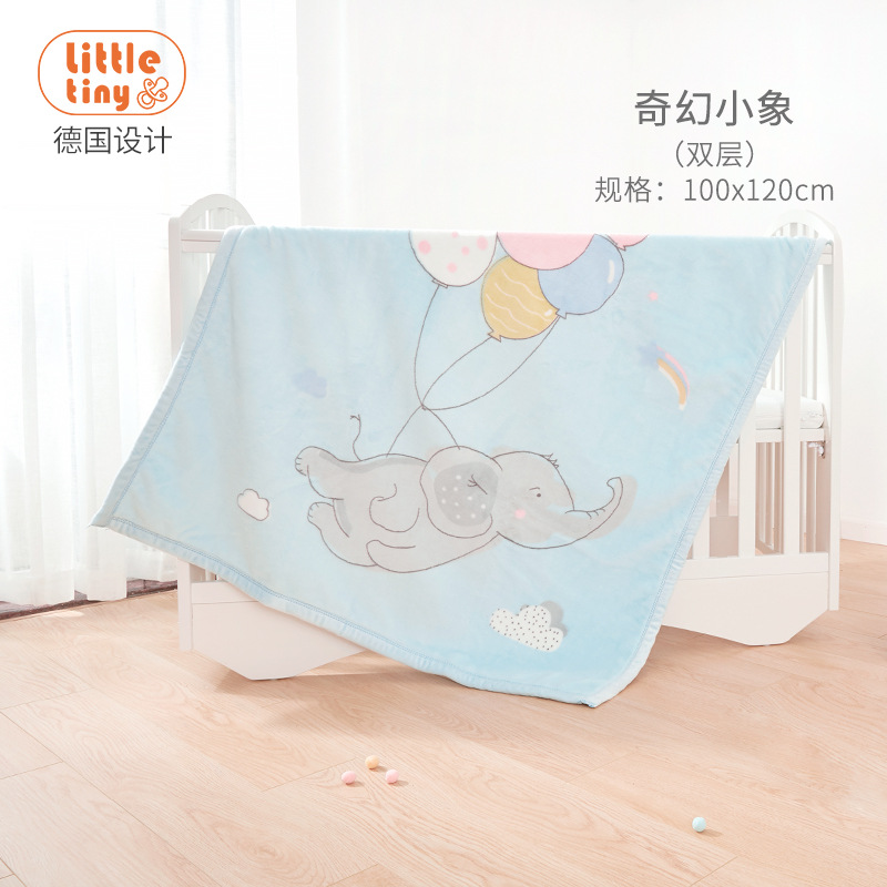 ファンタジー小象-二重雲カーペット（100 x 120 cm）