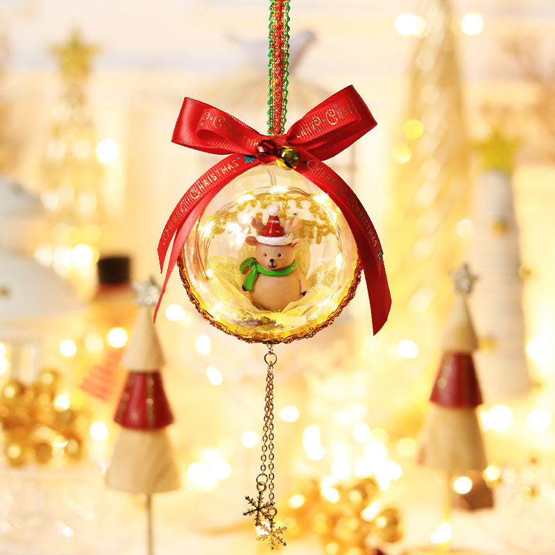 7 CMクリスマスボール—トナカイ（灯を含む）