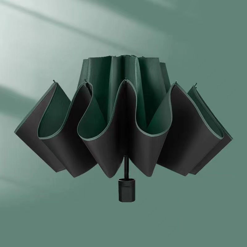 【三つ折り傘】傘カバー-インクグリーン
