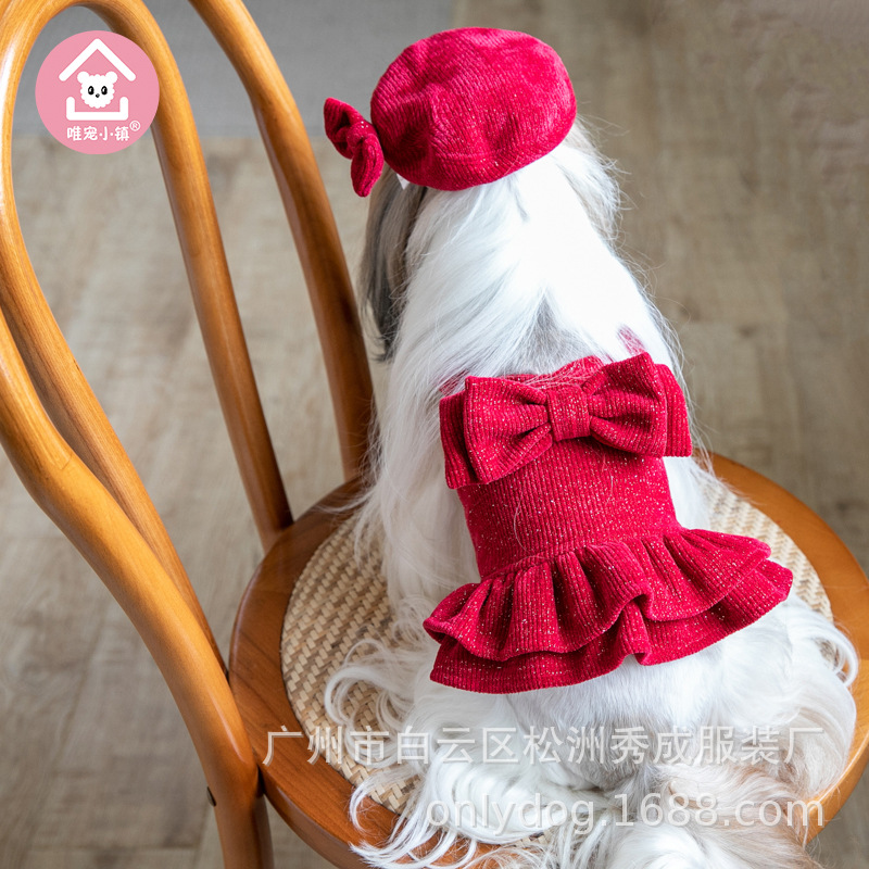 蝴蝶结红裙子套装5.jpg