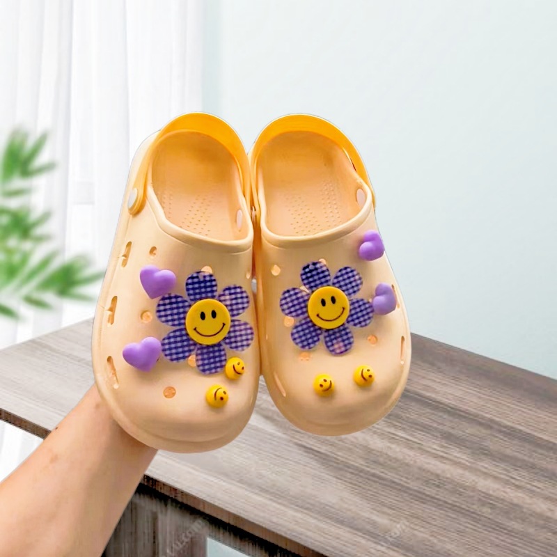 靴のボタン10個【青い笑顔の花】