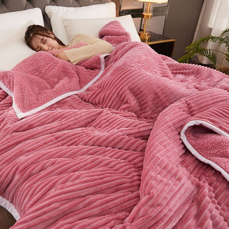 魔法の絨毯+ラムの綿毛-あんこ-100*150 cm【3段重ね昼寝用毛布を厚くする】