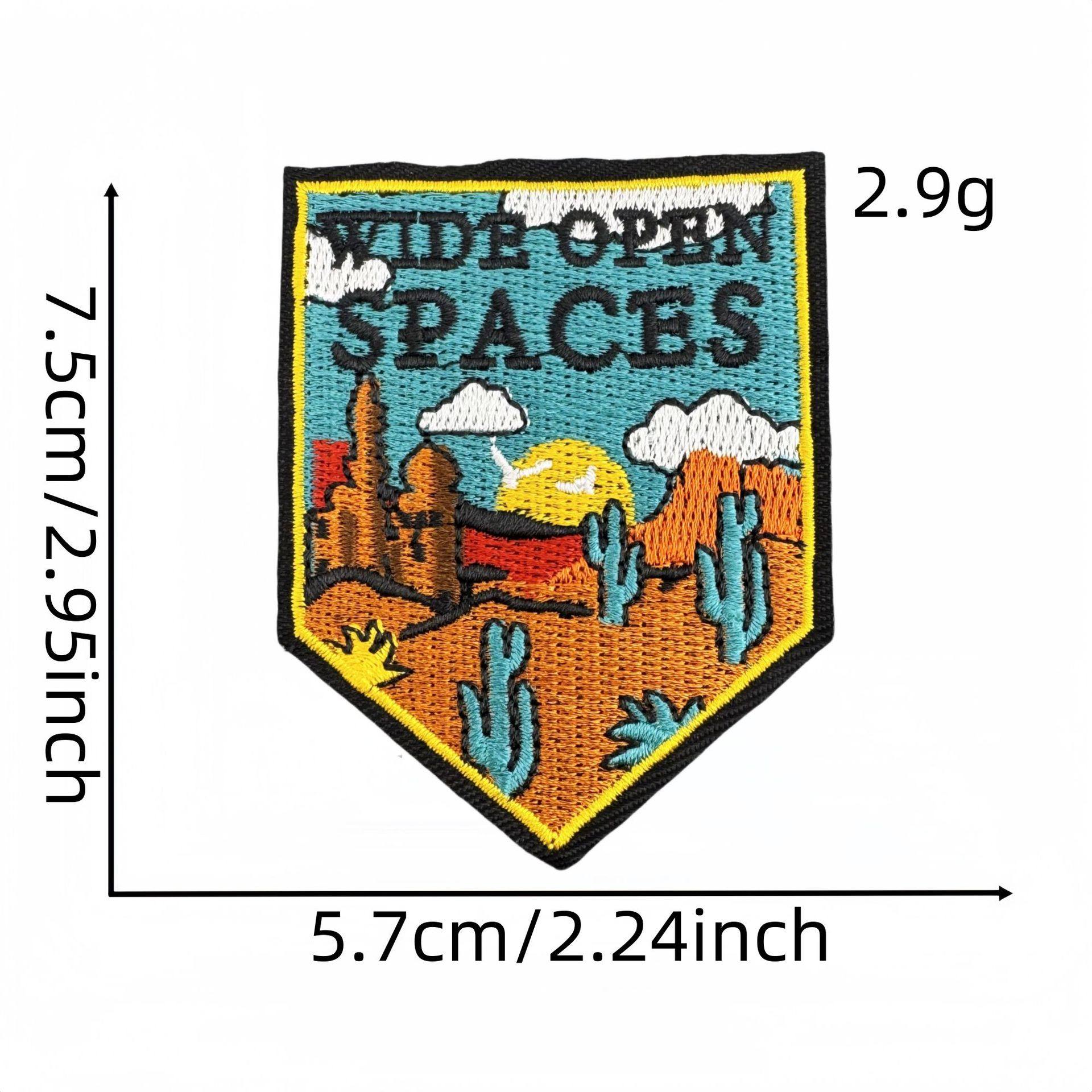 彩色英文字布贴36#