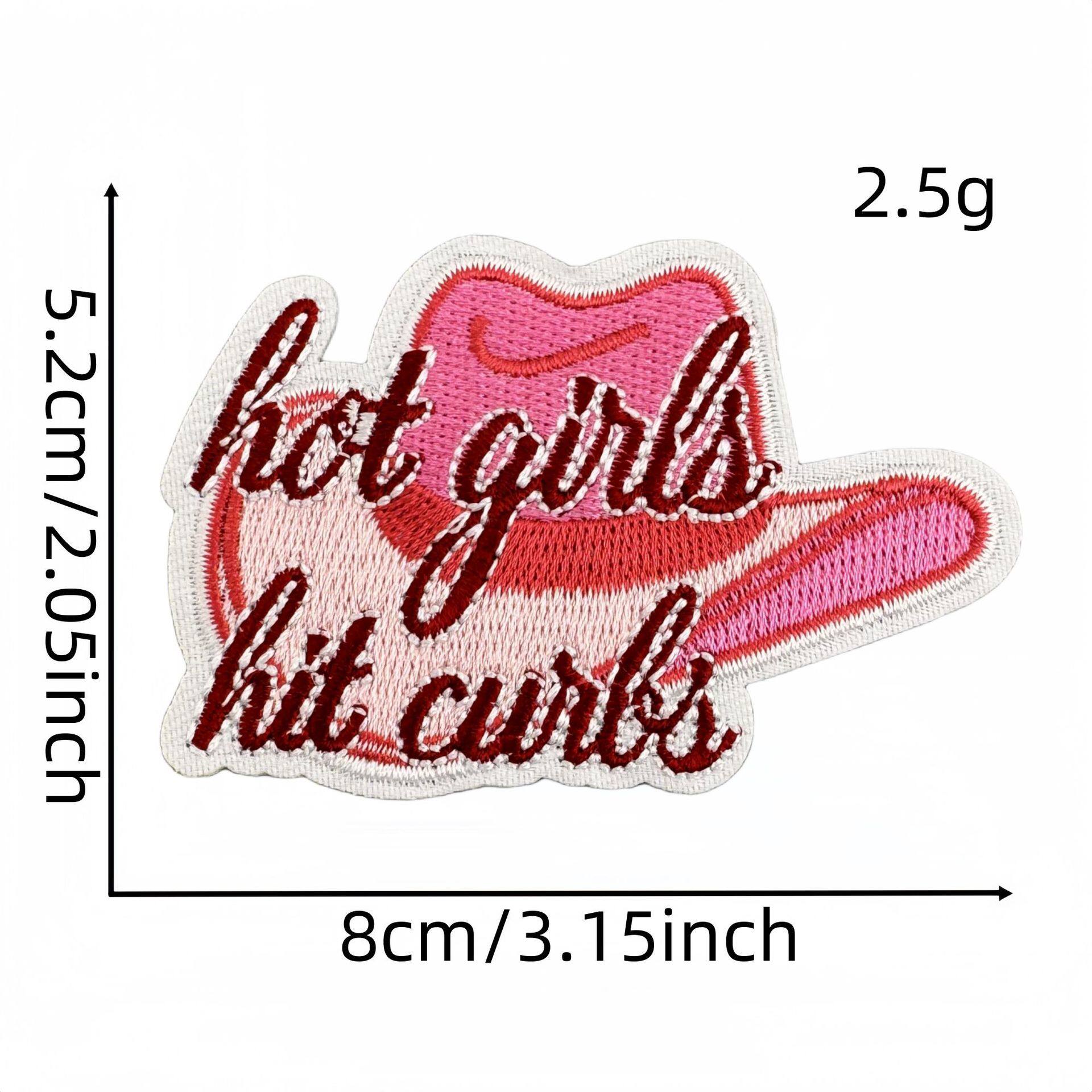 彩色英文字布贴17#