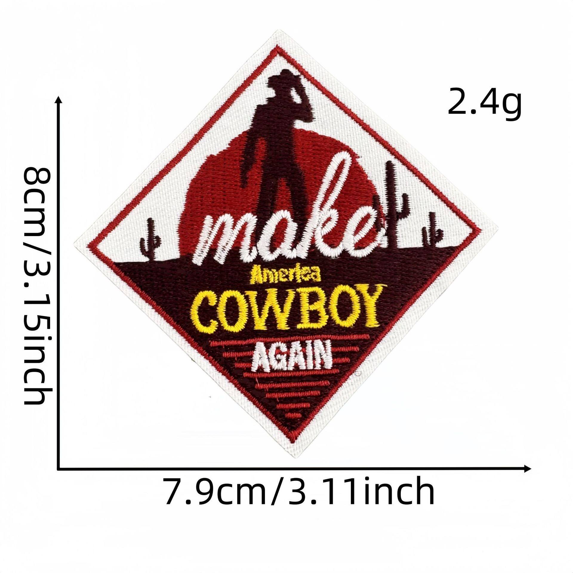 彩色英文字布贴35#