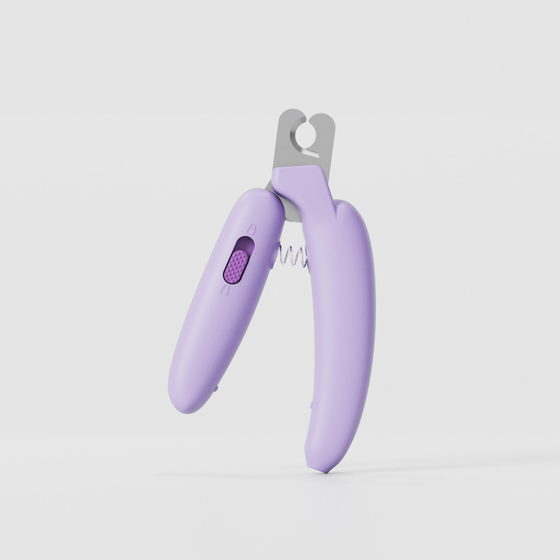 バナナmini爪切り-紫（ライトなし）