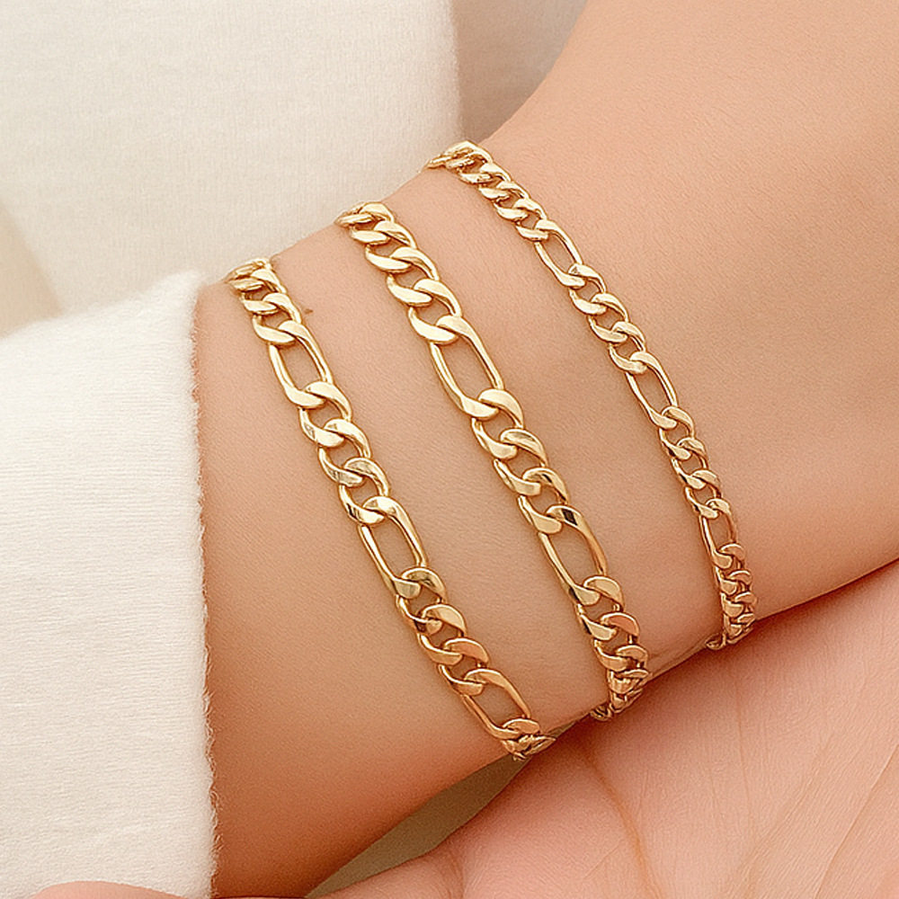 ZYAL10983黄铜三短一长压扁链条 (1 ) (2)